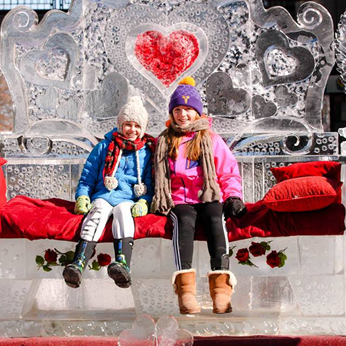Ice Sculptues at Marketplace Center, Boston.