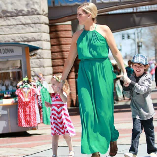 Mother's Day Fashion Show at Marketplace Center, Boston.